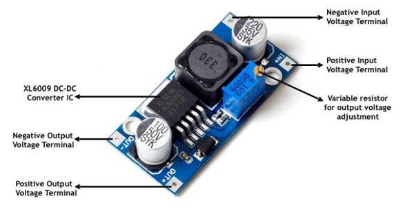 XL6009 DC-DC Step-Up Power Converter Boost Circuit Board Module