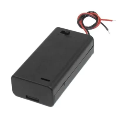 2 x 1.5V AA battery holder with cover and On/Off Switch