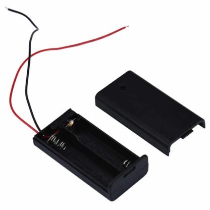 2 x 1.5V AA battery holder with cover and On/Off Switch - Image 2