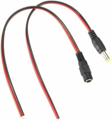 1 Pair DC Jack male female connector with wire – Makestore
