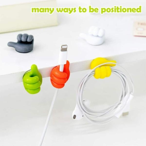 Thumb Cable Clips Cord Organizer Multifunctional Thumb Cable Clips Adhesive  Cord Organizer Silicon Wall Hook